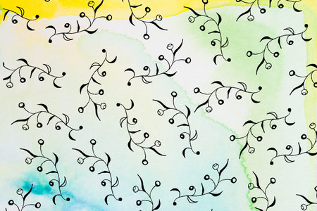 little flowers - pattern - graphic background design