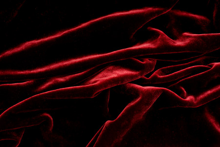 close up of elegant red velvet - fashion design - abstract backgroundの写真素材