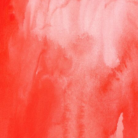 red watercolors on paper textureの写真素材