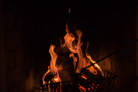 fire - close up of flamesの写真素材