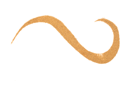 isolated curry spices on white background - studio shot from above - food design elementの写真素材