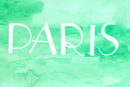 Vintage Paris letters - calligraphy - hand-lettered design elementの写真素材