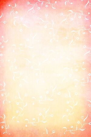 little flowers on watercolor pastel toneの写真素材