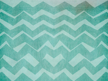 Zig zag design - turquoise and white design element - triangle geometric patternの写真素材