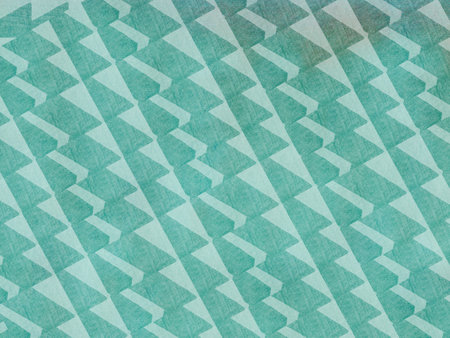 Zig zag design - turquoise and white design element - triangle geometric patternの写真素材