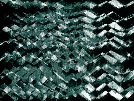 Zig zag design - turquoise and white design element - triangle geometric patternの写真素材