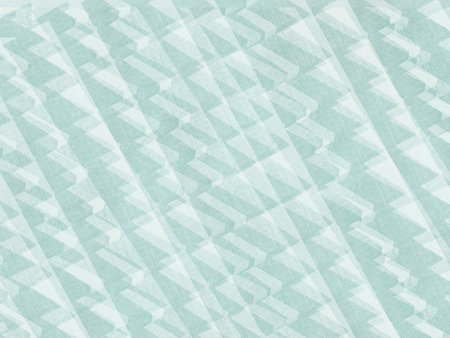 Zig zag design - turquoise and white design element - triangle geometric patternの写真素材