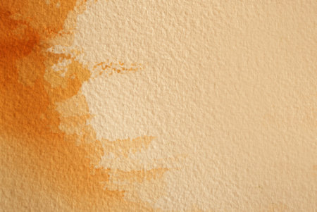 yellow watercolors on textured backgroundの写真素材