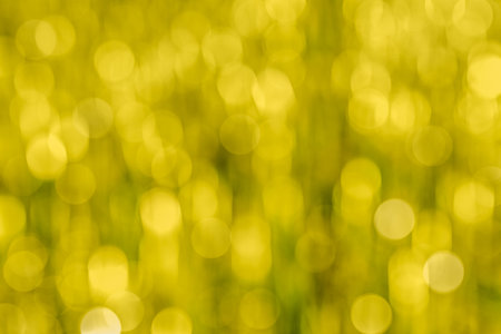 Yellow abstract bokeh as beautiful backgroundの写真素材