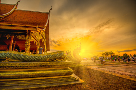 Ubonratchathani, Thailand - July 17, 2016: Wat Phu Prao or Wat Siridhornwararam, beautiful Buddhist temple for tourism in Ubonratchathani, Thailandのeditorial素材
