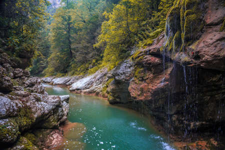 mountain streamの写真素材