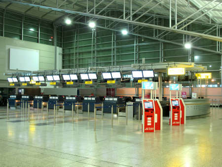 Inside Praha Airport, Prague, Czech Republicのeditorial素材