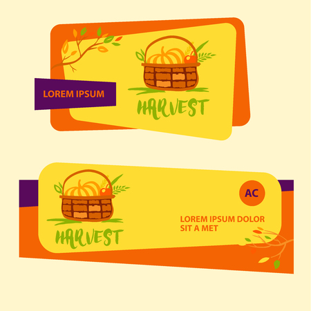 Hand drawn illustration for harvest autumn festival.のイラスト素材