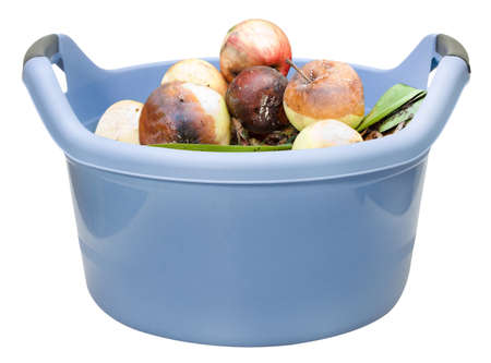 Composting mess in a plastic binの写真素材