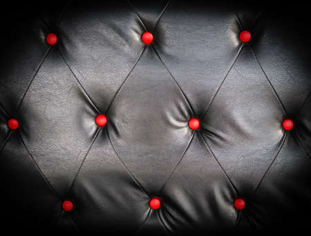 Black leather texture as backgroundの写真素材