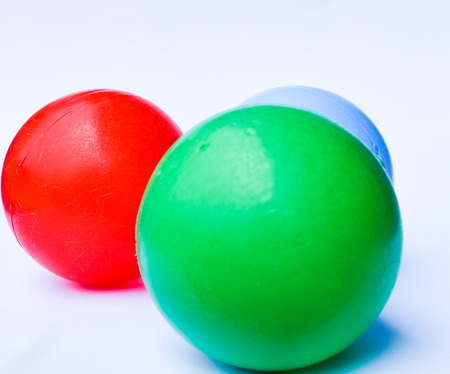 balls on white backgroundの写真素材
