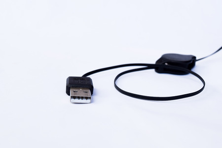 HDMI port on white backgroundの写真素材