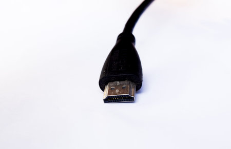 HDMI port on white background
