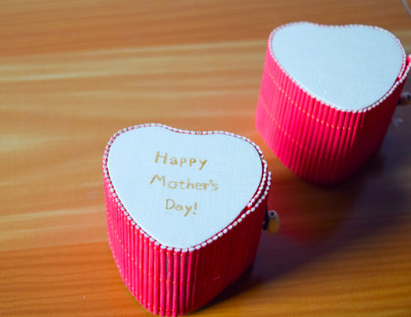 heart box on mothers day conceptの写真素材