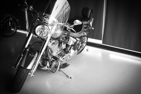 powerful  motorcycles black and whiteのeditorial素材
