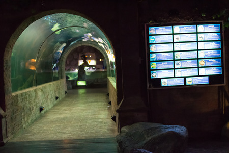 Sisaket Aquarium tunnel in SISAKET,THAILAND 2017のeditorial素材
