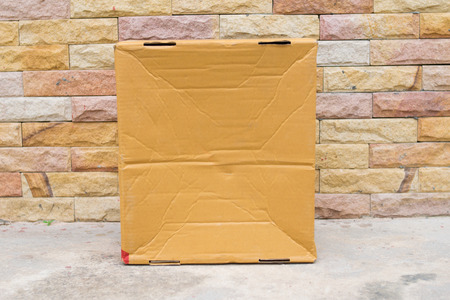 cardboard box textureの写真素材