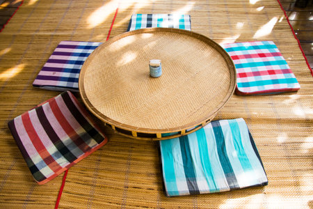thai food sitting table top view