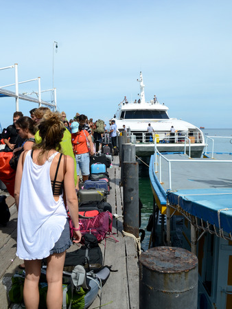 Ferry to Koh Tao and Koh Samui, Thailandのeditorial素材