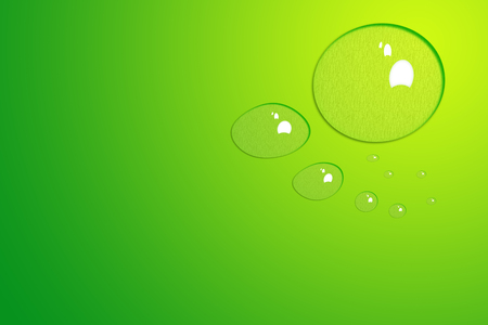 green Background with water dropsの写真素材
