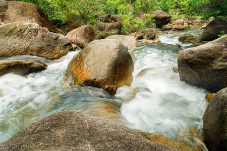 Water Falls in  Nature  forest.の写真素材