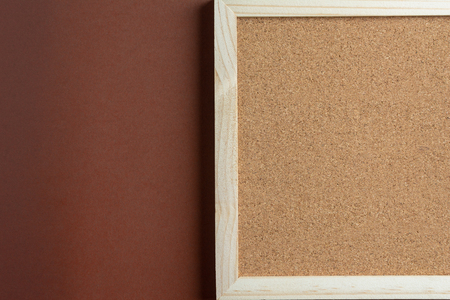 Close up Cork Bord for presentation work. copy space for text side by side.の写真素材