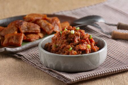Thai food with spicy taste can be eaten with vegetables. For the nutritional benefits.の写真素材