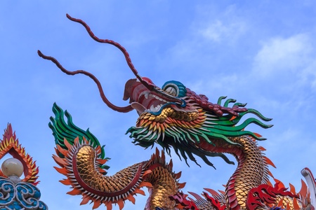 Dragon in blueskyの写真素材