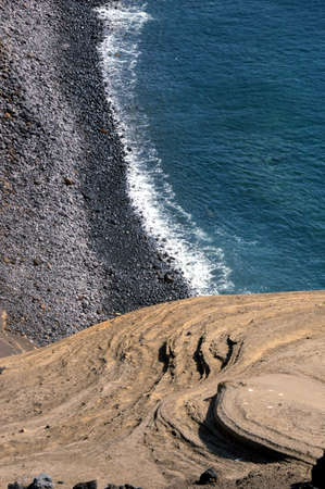 detail of ocean beachの写真素材