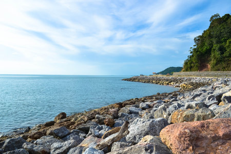 Ao Kung Wiman, Chanthaburi Thailandの写真素材