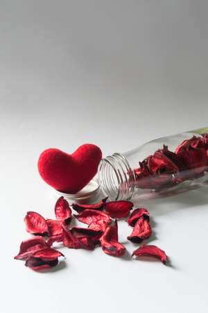 Flower sachet in Glass bottleの写真素材