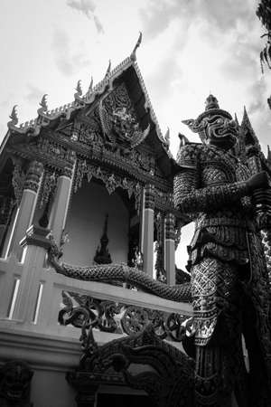 Giant Statue in Temple ,Thailandの写真素材