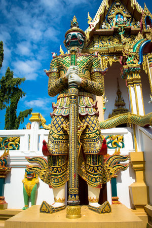 Giant Statue in Temple ,Thailandの写真素材