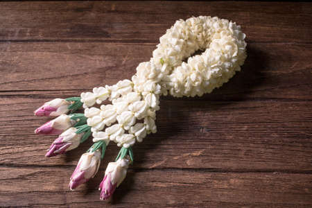 flower garlands of thai styleの写真素材