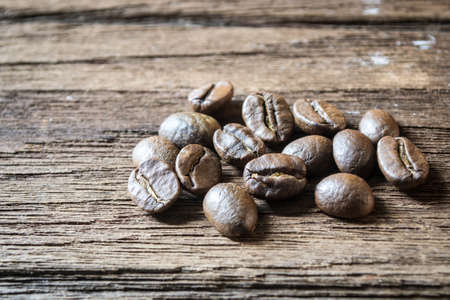 Coffee on wooden の写真素材