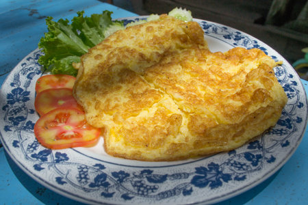 Thai cuisine omeletの写真素材