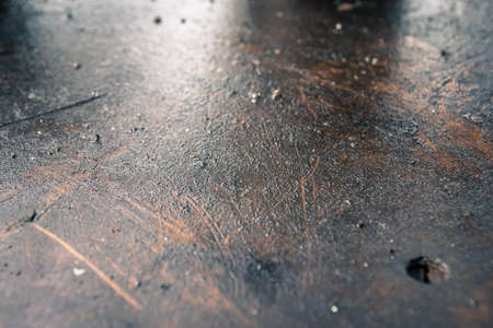 Oil stained old grunge wood textureの写真素材