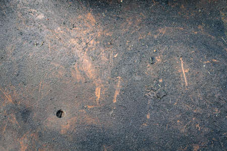 Oil stained old grunge wood textureの写真素材