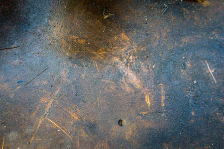 Oil stained old grunge wood textureの写真素材