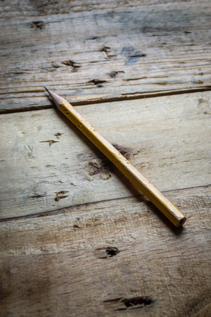 yellow pencilの写真素材