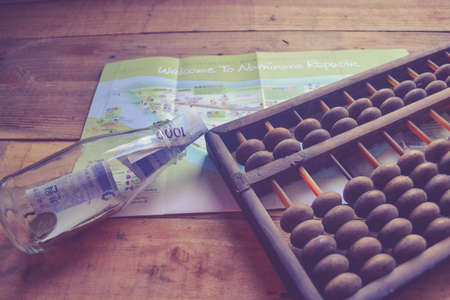 Maps, Abacus and moneyの写真素材