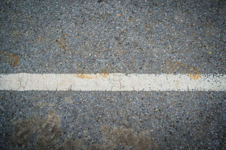 Asphalt with white road lineの写真素材