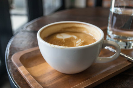 cup of latte coffee