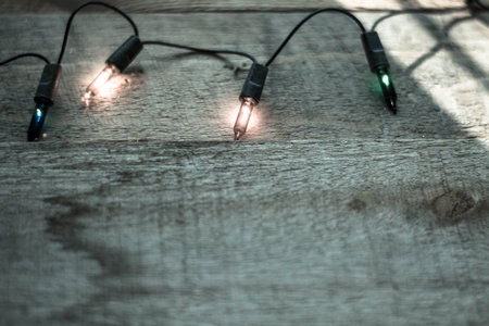 Christmas lightsの写真素材