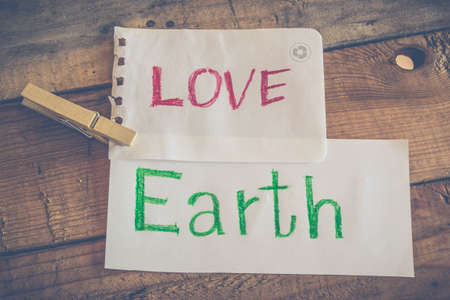 love  earth conceptの写真素材